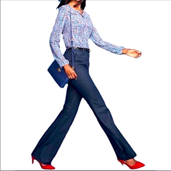 Talbots Raleigh Trouser Pants Size 12 High Rise Dark Blue Career Office - Picture 12 of 12